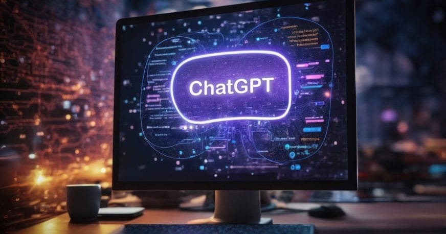 A computer screen displaying the ChatGPT interface, representing the differences between ChatGPT Free vs Plus features and capabilities.